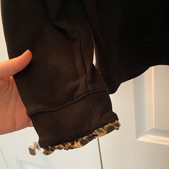 J. Crew Leopard Trim Sweatshirt - Picture 4 of 7